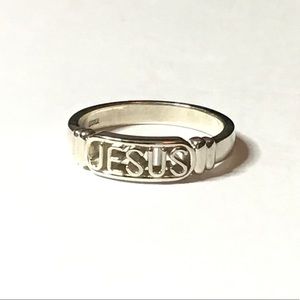 STERLING SILVER “JESUS” STACK BAND